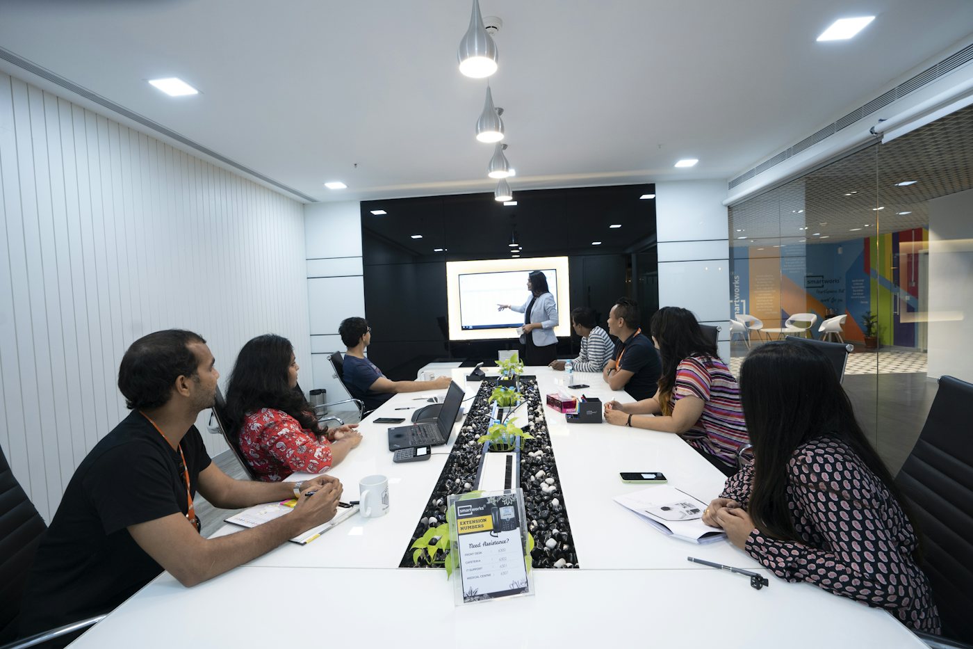 A compliance team in a planning meeting
